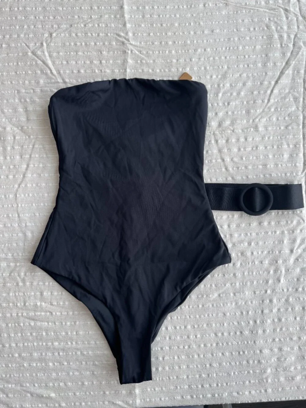 SKIMS Sculpting Swim Strapless One Piece in Onyx Size Small